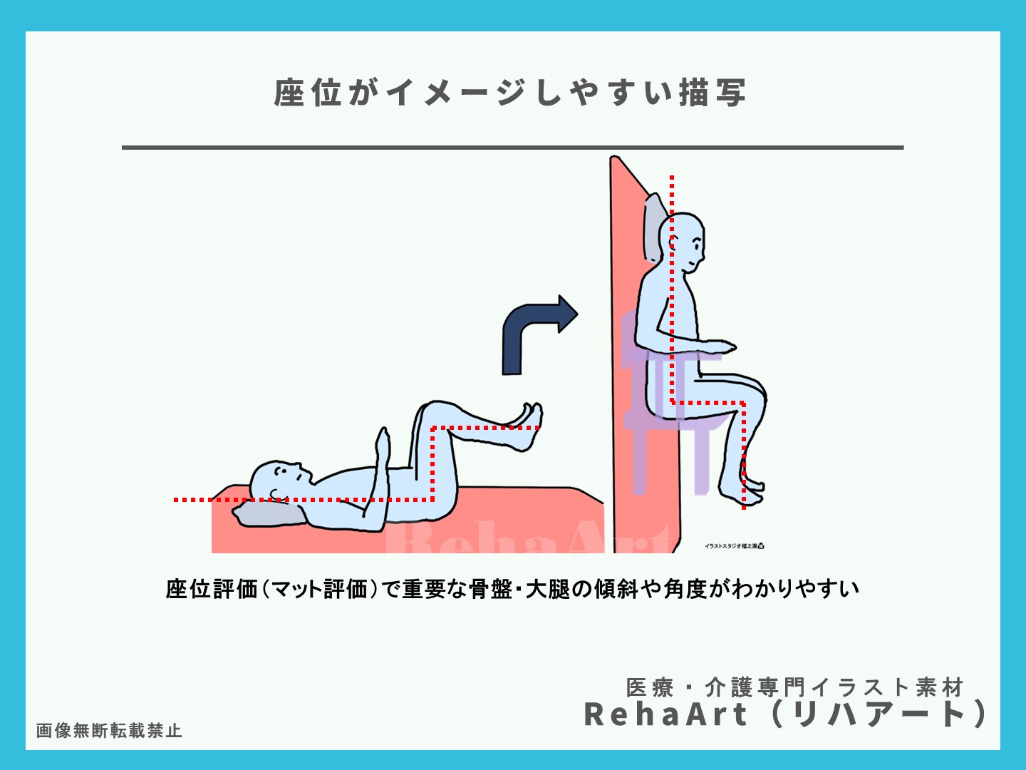 座位評価・マット評価のイラスト2