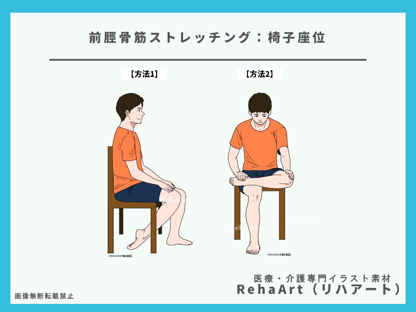 前脛骨筋の起始停止と作用とストレッチ方法のイラスト・画像3